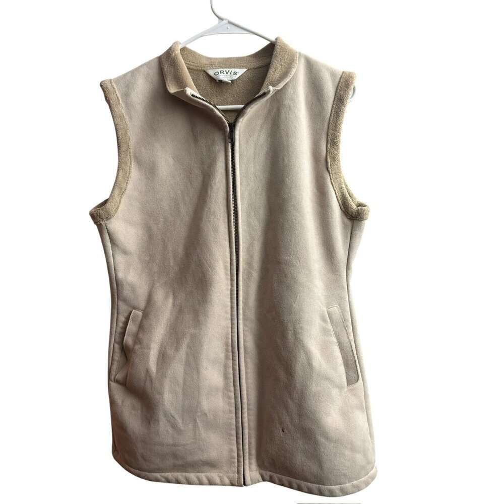 Orvis Women's Cream Microfiber Soft Vest - Picture 2 of 6